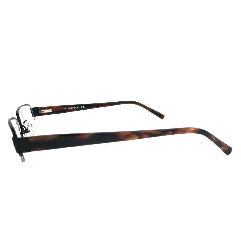 Adensco Eyeglasses Frames ANTHONY RX1 Black Brown Rectangle Half Rim 51-18-140